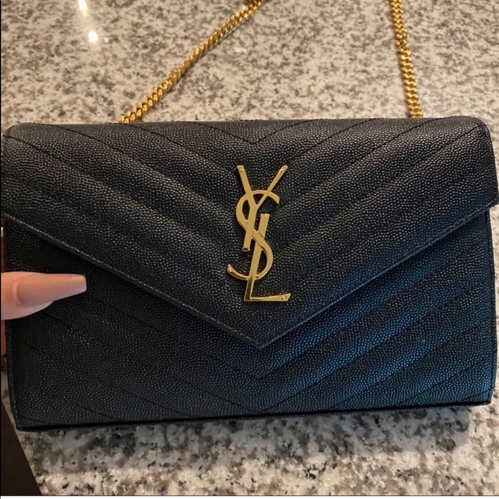 YSL Large Wallet on Chain